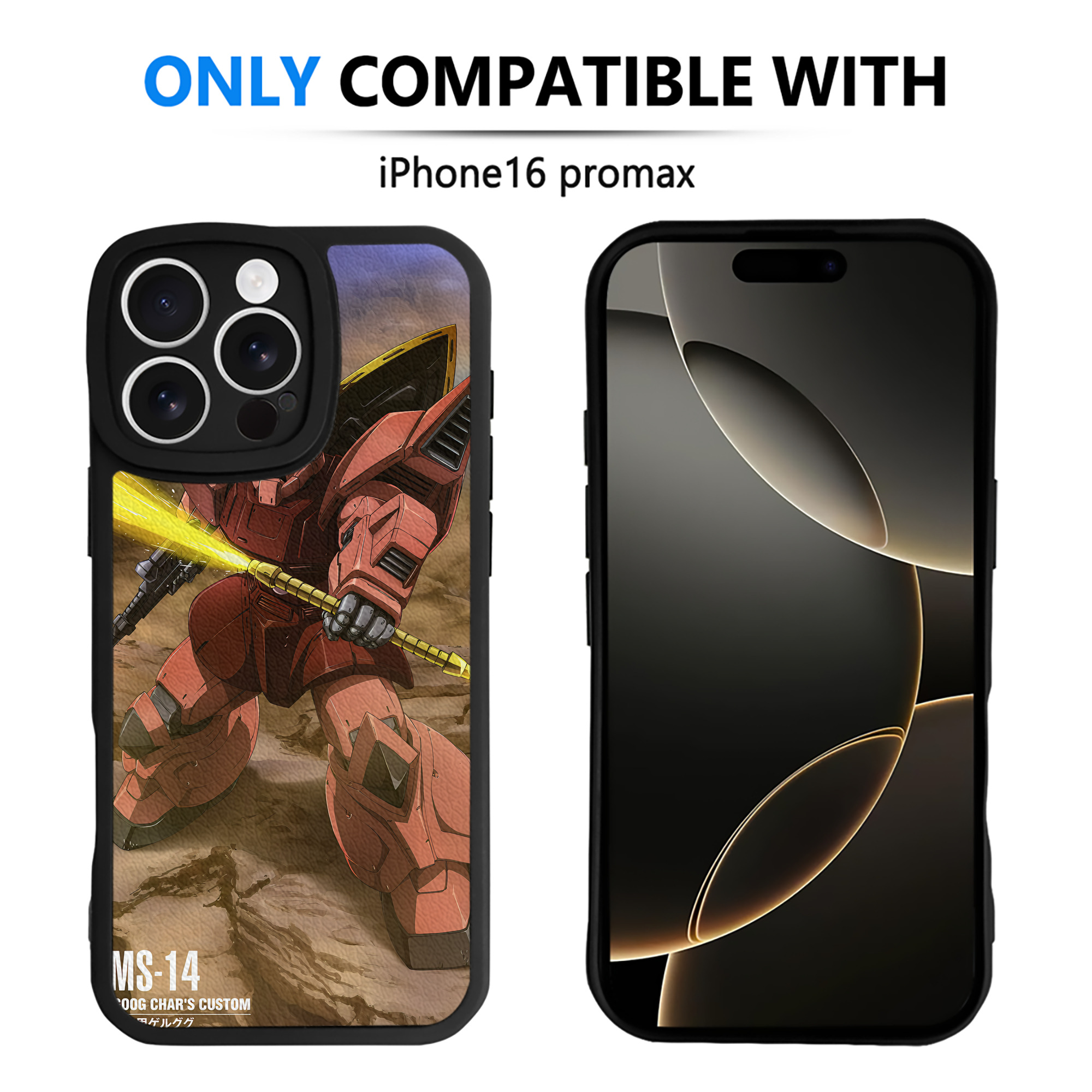 （画像用） 機動戦士ガンダム Mobile Suit Gundam 【iPhone 16シリーズ対応】シリコンスマホケース（レザー調） 材質：シリコン
